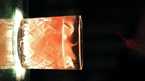 Making of a cocktail at the bar Stock Footage 138370705