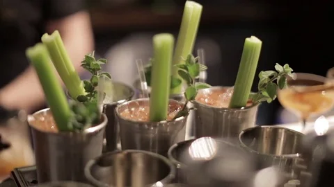 Making a Cocktail Stock Footage 77033703