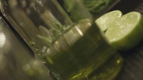 Making a Cocktail Stock Footage 98425265