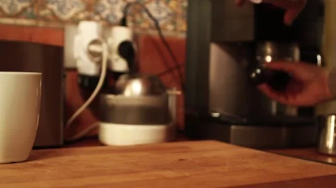 Making coffe Video stock 45385453