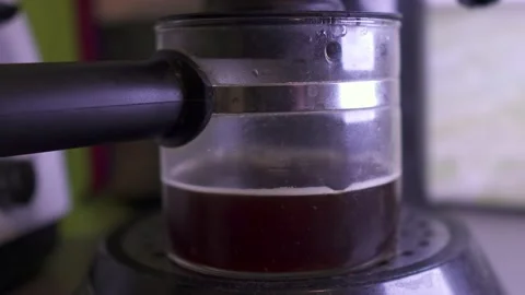 Making coffee in a coffee maker Stock Footage 134425140