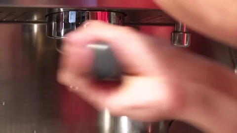 Making coffee in a coffee shop Stock Footage 84833329