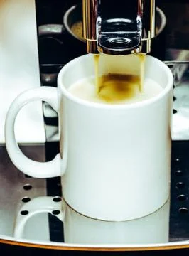 Making coffee in coffeemaker Stock Photos