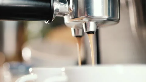 Making coffee at home or in a small coffee shop Stock Footage 92625909