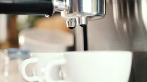 Making coffee at home or in a small coffee shop Stock Footage 92626017