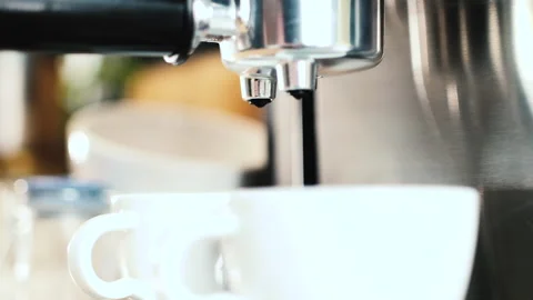 Making coffee at home or in a small coffee shop Stock Footage 92626102