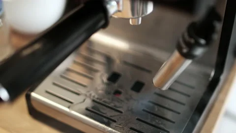 Making coffee at home or in a small coffee shop Stock Footage 92626440