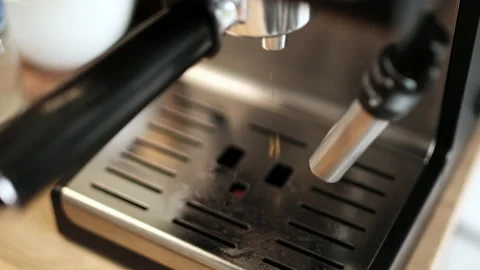 Making coffee at home or in a small coffee shop Stock Footage 92626838