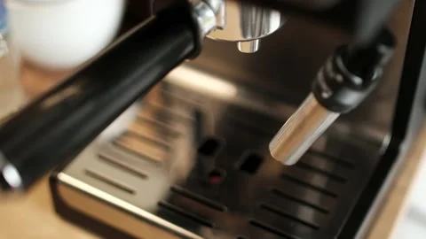 Making coffee at home or in a small coffee shop Stock Footage 92627679
