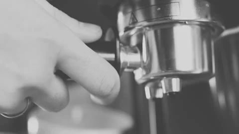 Making coffee at home or in a small coffee shop Stock Footage 92628609