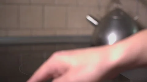 Making coffee on the kitchen Stock Footage 56461424