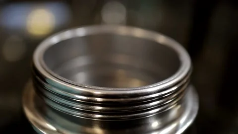 Making Coffee In A Moka Pot Stock Footage 139012551