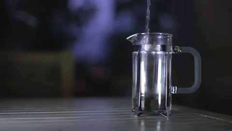 Making coffee, one of the stages Stock Footage 95142892