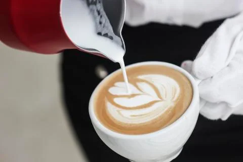 Making coffee 스톡 사진