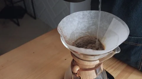 Making coffee process Stock Footage 85378790