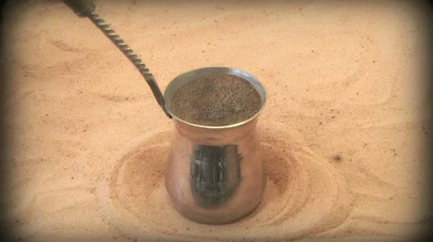 Making coffee in Turkish, Video stock 22255632