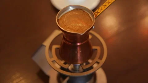 Making coffee in a Turkish Stock-Footage 85817475