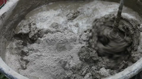 Making construction mortar 動画素材 8687851