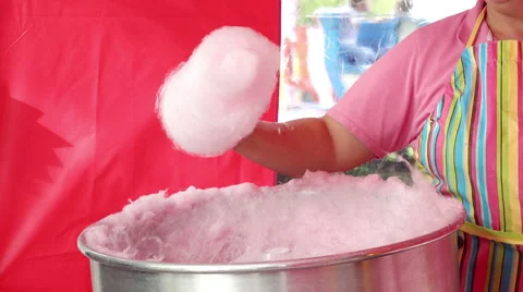 Making cotton candy Stock Footage 56965448
