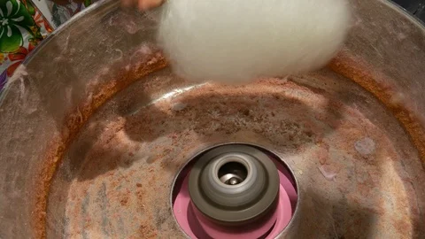 Making cotton candy Stock-Footage 106444237