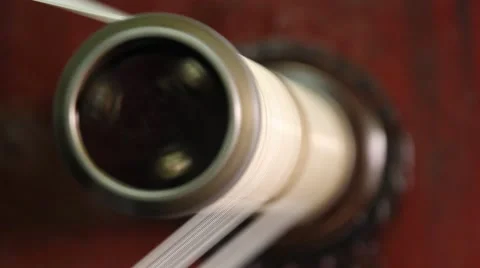 Making of cotton yarn/thread. Stock-Footage 56379041