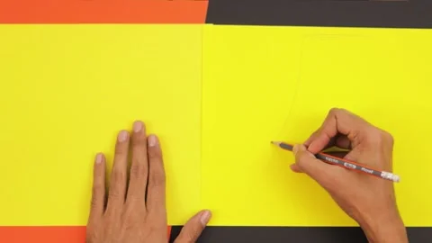 Making crafts with paper 007 Stock Footage 242961294