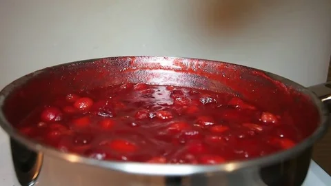 Making of Cranberry Sauce Video stock 82248374