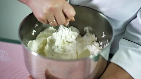 Making the cream. Stock Footage 89933684
