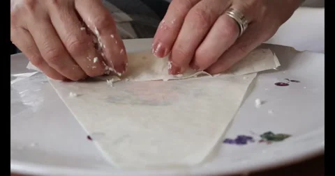 Making Creespy Cheese Rolls Stock Footage 277080737