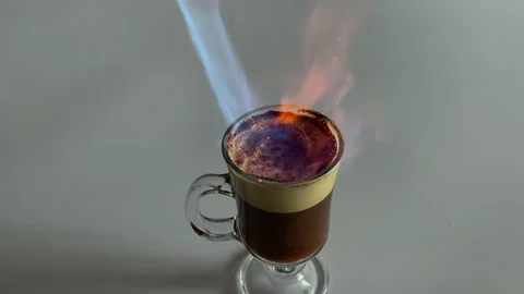 Making creme brulee with torch Stock Footage 191694449
