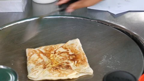 Making Crispy Roti Stock-Footage 107526803