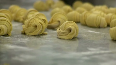 Making croissant's. Video stock 63030664