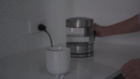 Making a cup of tea - selective focus Stock Footage 130883979