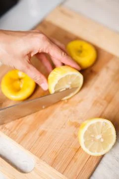 Making custard on home kitchen Stock Photos