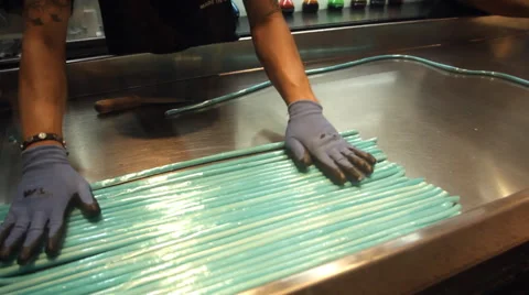 Making custom candy Video stock 60587406
