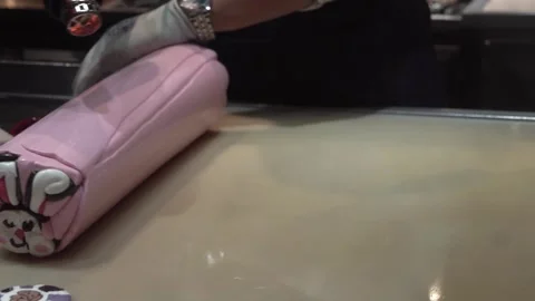 Making custom made candy in slow motion Video stock 329463432