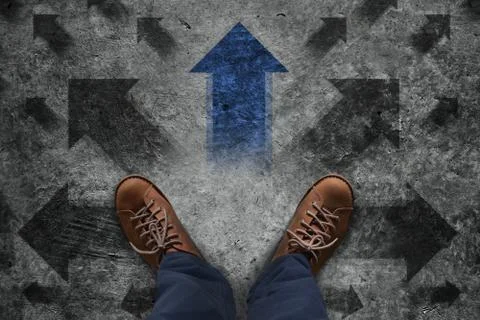 Making Decision Concept, Top view Stock Photos