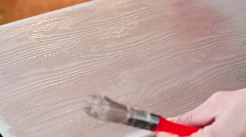 Making a decorative element under a wood Stock Footage 60820289