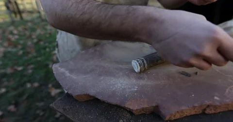 Making deer antler ring 스톡 동영상 61268652