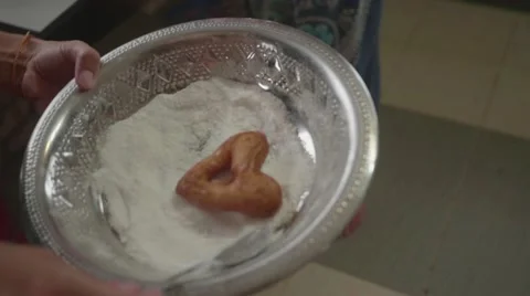 Making delicious  doughnuts Stock Footage 60688420