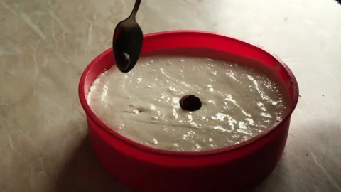 Making dessert from cottage cheese Stock Footage 155079020