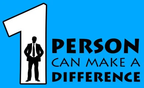 Making the difference Illustrazione stock