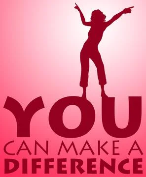 Making a difference Stock Illustration