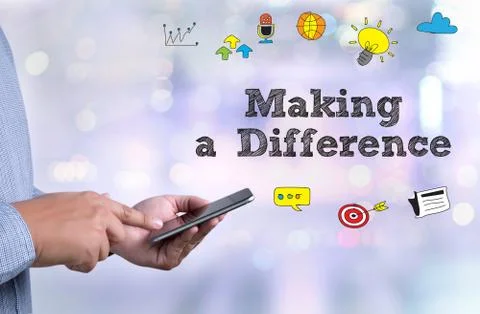 Making a Difference 写真素材