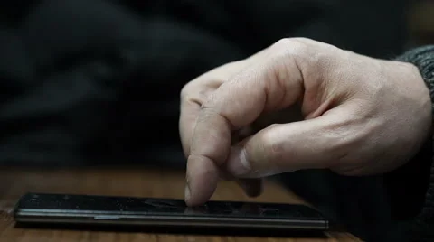 Making different gestures on smartphone Stock Footage 58939339