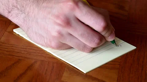 Making To Do List 3 Stock Footage 24755596