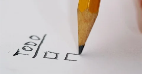 Making a to do list Video stock 102252580