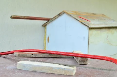 Making Dog's House Stock Photos
