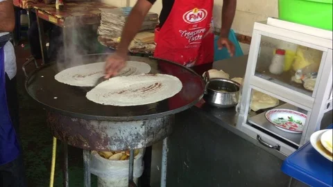 Making Dosa Stock Footage 119274076