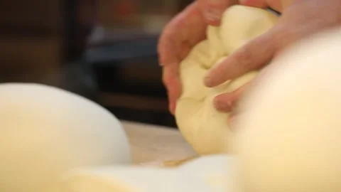 Making dough, close-up shot Video stock 302949351